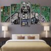 Darth Vader Motherboard - Cartoon 5 Panel Canvas Art Wall Decor