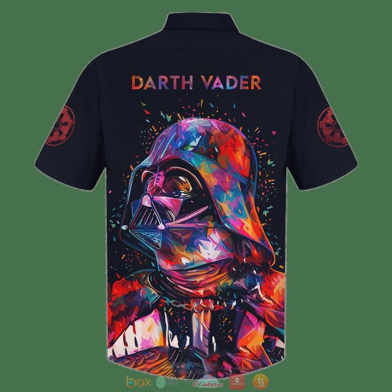Darth Vader Patchy Color Hawaiian Shirt Darth Vader Patchy Color Hawaiian Shirt