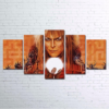 David Bowie Labyrinth Movie - Movie 5 Panel Canvas Art Wall Decor