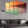 Dead Sea -Space 5 Panel Canvas Art Wall Decor