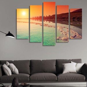 Dead Sea -Space 5 Panel Canvas Art Wall Decor
