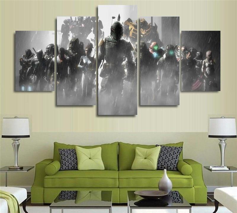 Dead Space Crysis Mass Effect - Gaming 5 Panel Canvas Art Wall Decor Dead Space Crysis Mass Effect - Gaming 5 Panel Canvas Art Wall Decor