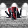 Deadpool 02 - Movie 5 Panel Canvas Art Wall Decor
