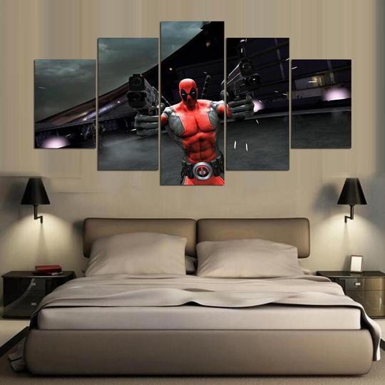 Deadpool 08 - Dc 5 Panel Canvas Art Wall Decor Deadpool 08 - Dc 5 Panel Canvas Art Wall Decor