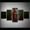 Deadpool 13 - Dc 5 Panel Canvas Art Wall Decor