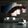 Deadpool 20 - Dc 5 Panel Canvas Art Wall Decor