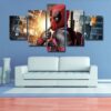 Deadpool 31- Dc 5 Panel Canvas Art Wall Decor