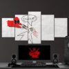 Deadpool Ouchie - Dc 5 Panel Canvas Art Wall Decor
