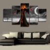 Death Balance - Halloween 5 Panel Canvas Art Wall Decor