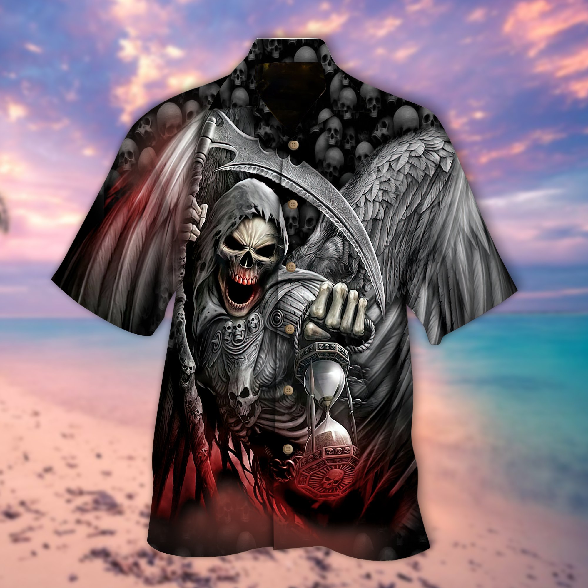 Death Scythe Hawaiian Shirt Death Scythe Hawaiian Shirt