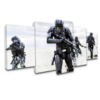 Death Troopers - Movie 5 Panel Canvas Art Wall Decor