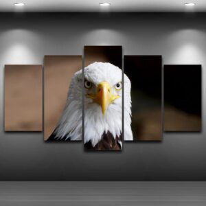 Decoration On Animal Eagle - Animal 5 Panel Canvas Art Wall Decor