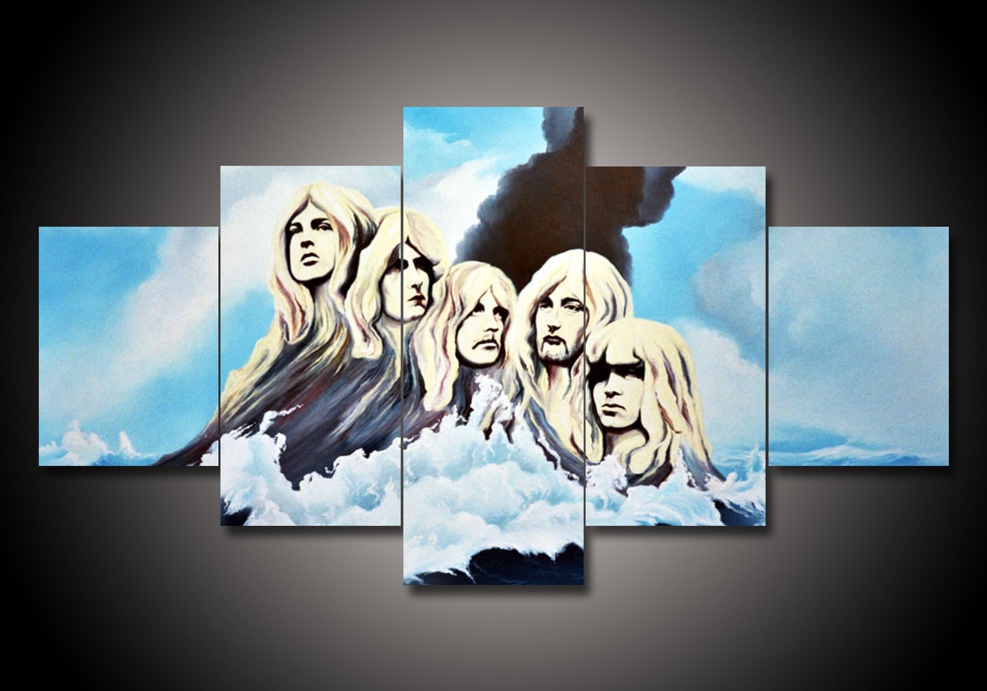 Deep Purple - Music 5 Panel Canvas Art Wall Decor Deep Purple - Music 5 Panel Canvas Art Wall Decor