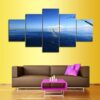 Deep Saltwater - Fishing 5 Panel Canvas Art Wall Decor