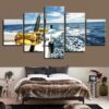 Deep Sea Fishing - Fishing 5 Panel Canvas Art Wall Decor