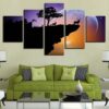 Deer On The Cliff - Animal 5 Panel Canvas Art Wall Decor