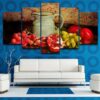 Delicious Fruits Fruits Food - Nature 5 Panel Canvas Art Wall Decor