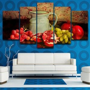 Delicious Fruits Fruits Food - Nature 5 Panel Canvas Art Wall Decor