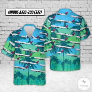 Delta Airbus A330-200 (332) Hawaiian Shirt