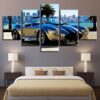 Deluxe Sports Car - Automative 5 Panel Canvas Art Wall Decor