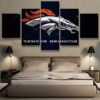 Denver Broncos 3 - Sport 5 Panel Canvas Art Wall Decor