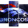 Denver Broncos 4 - Sport 5 Panel Canvas Art Wall Decor