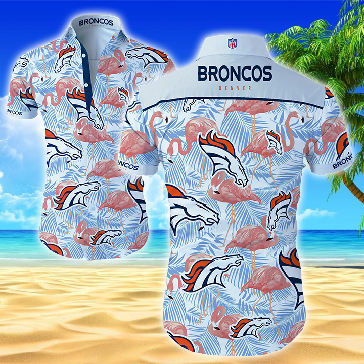 Denver Broncos Funny Hawaiian Shirt Summer Button Up Denver Broncos Funny Hawaiian Shirt Summer Button Up