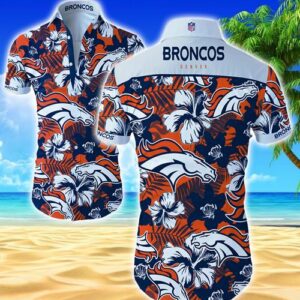 Denver Broncos Hawaiian Shirt Summer Button Up