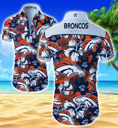 Denver Broncos Hawaiian Shirt Summer Button Up Denver Broncos Hawaiian Shirt Summer Button Up