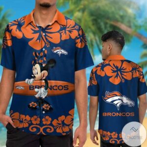 Denver Broncos & Minnie Mouse Hawaiian Shirt