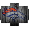Denver Broncos Nfl - Sport 5 Panel Canvas Art Wall Decor
