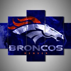 Denver Broncos - Sport 5 Panel Canvas Art Wall Decor