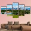 Denver Colorado Downtown With City Park - Nature 5 Panel Canvas Art Wall Decor