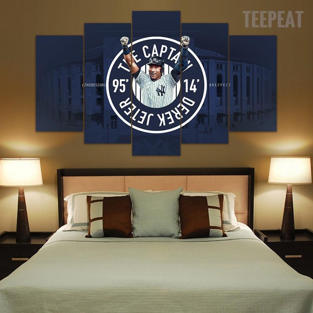 Derek Jeter “Farewell” - Sport 5 Panel Canvas Art Wall Decor Derek Jeter “Farewell” - Sport 5 Panel Canvas Art Wall Decor