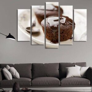 Desserts - Kitchen 5 Panel Canvas Art Wall Decor