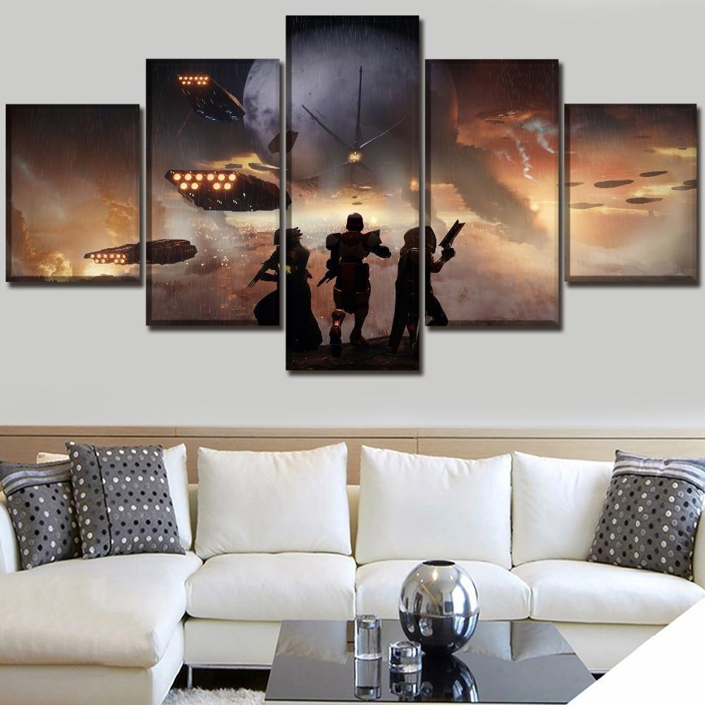 Destiny 2 At Universe Game - 5 Panel Canvas Art Wall Decor Destiny 2 At Universe Game - 5 Panel Canvas Art Wall Decor