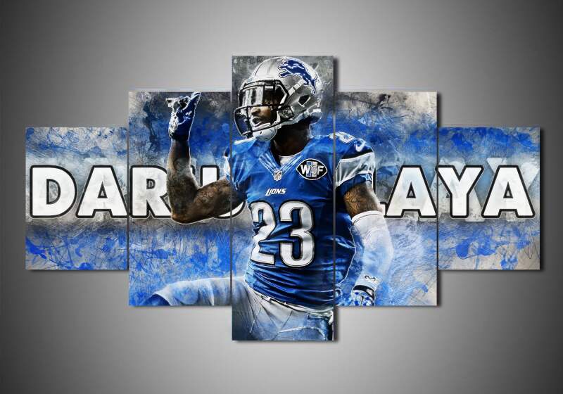 Detroit Lions - Darius Slay - Sport 5 Panel Canvas Art Wall Decor Detroit Lions - Darius Slay - Sport 5 Panel Canvas Art Wall Decor