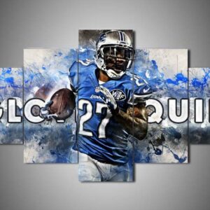 Detroit Lions - Glover Quin - Sport 5 Panel Canvas Art Wall Decor