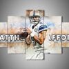 Detroit Lions - Matthew Stafford - Sport 5 Panel Canvas Art Wall Decor