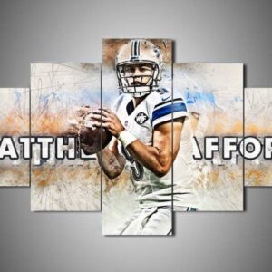 Detroit Lions - Matthew Stafford - Sport 5 Panel Canvas Art Wall Decor