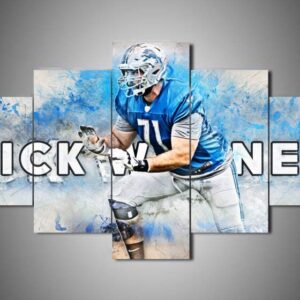 Detroit Lions - Rick Wagner - Sport 5 Panel Canvas Art Wall Decor