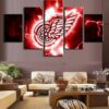 Detroit Red Wings Sports - Sport 5 Panel Canvas Art Wall Decor