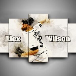Detroit Tigers 1 - Sport 5 Panel Canvas Art Wall Decor