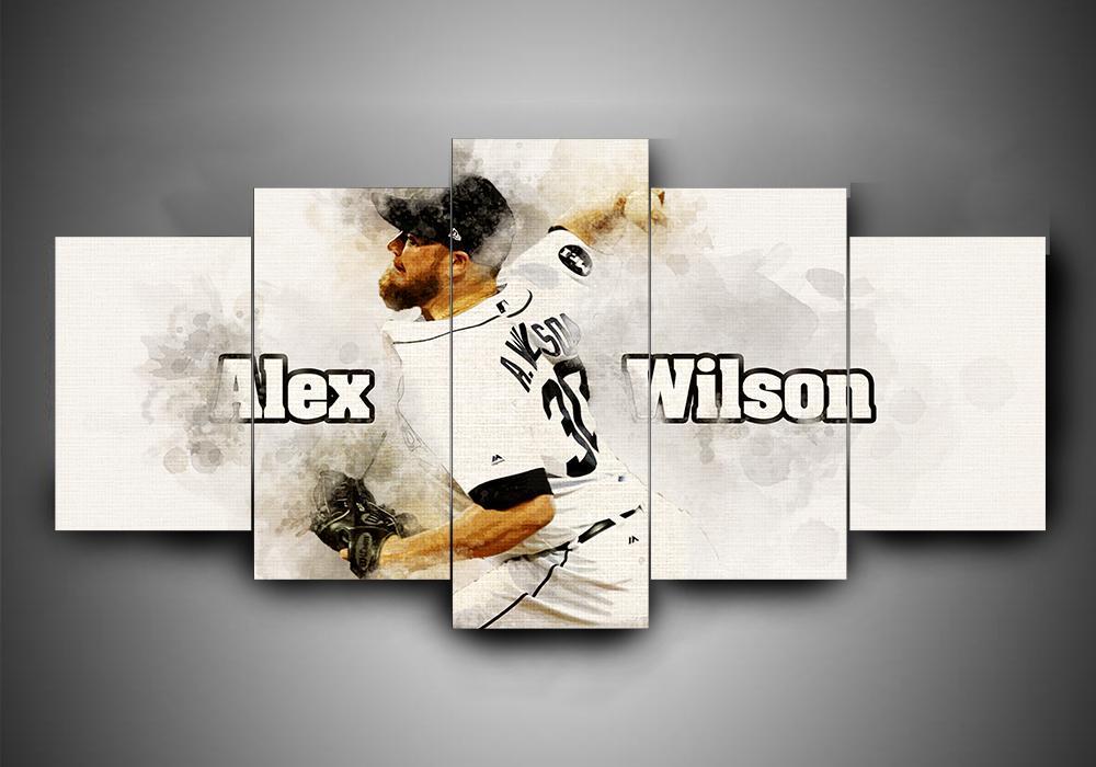 Detroit Tigers 1 - Sport 5 Panel Canvas Art Wall Decor Detroit Tigers 1 - Sport 5 Panel Canvas Art Wall Decor