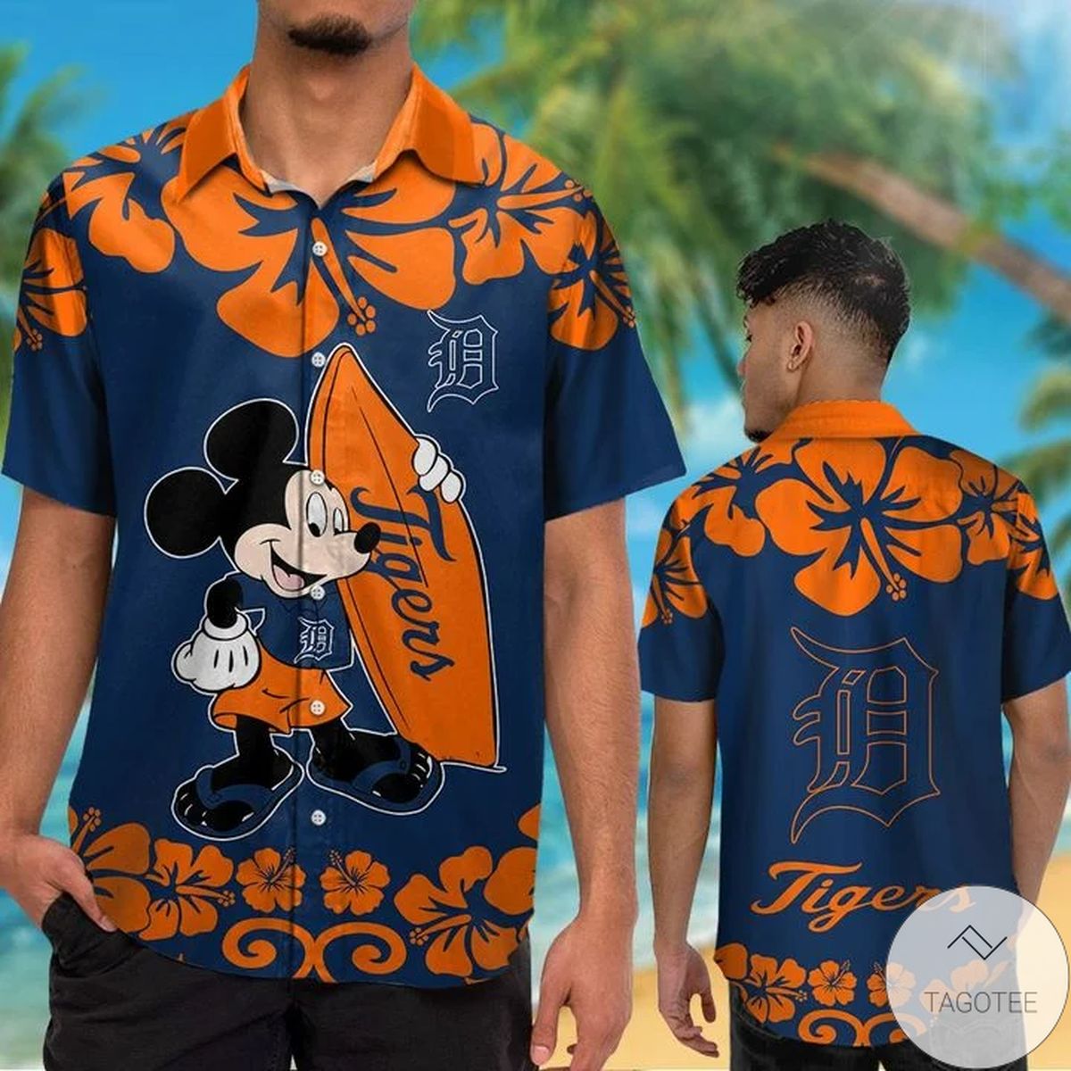 Detroit Tigers Mickey Mouse Hawaiian Shirt Detroit Tigers Mickey Mouse Hawaiian Shirt