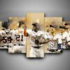 Detroit Tigers - Sport 5 Panel Canvas Art Wall Decor