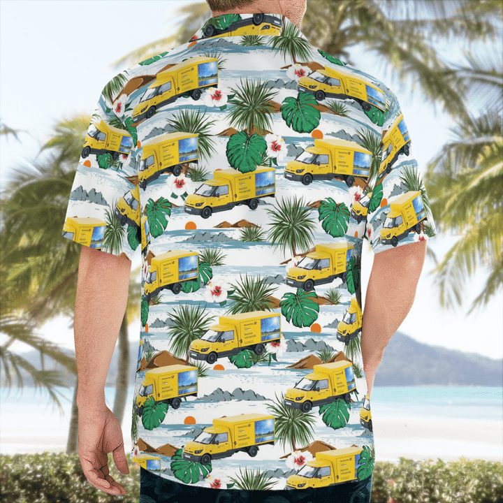 Deutsche Post Streetscooter Hawaiian Shirt Deutsche Post Streetscooter Hawaiian Shirt