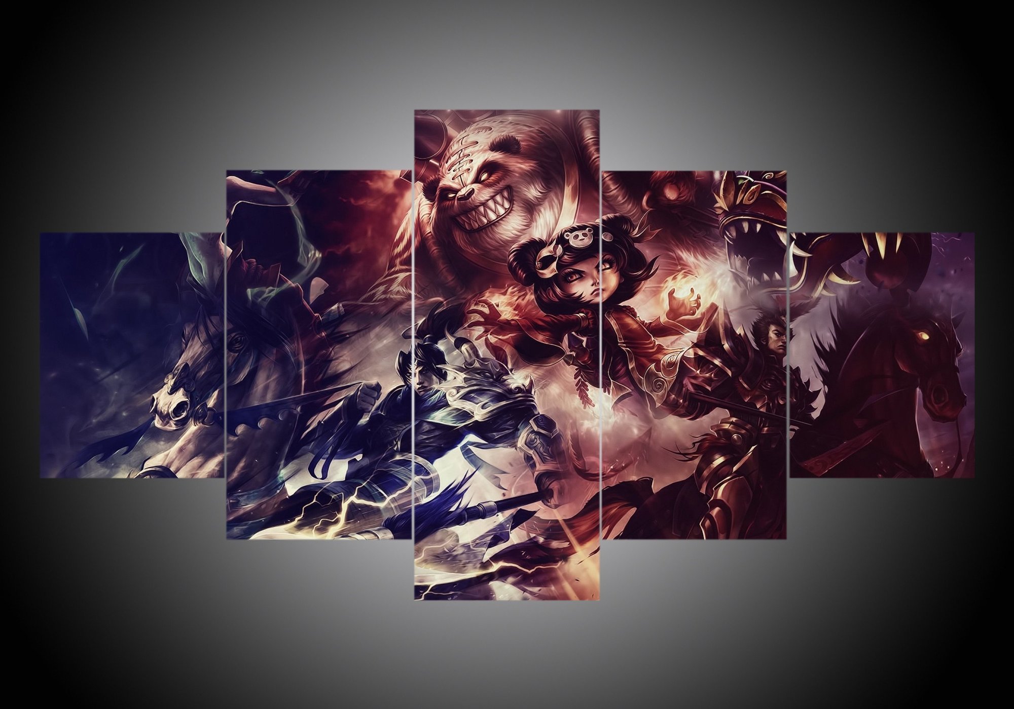 Diablo 1 - Gaming 5 Panel Canvas Art Wall Decor Diablo 1 - Gaming 5 Panel Canvas Art Wall Decor
