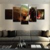 Diablo 3 - Gaming 5 Panel Canvas Art Wall Decor