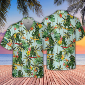 Dinasour Seamless Hawaiian Shirt
